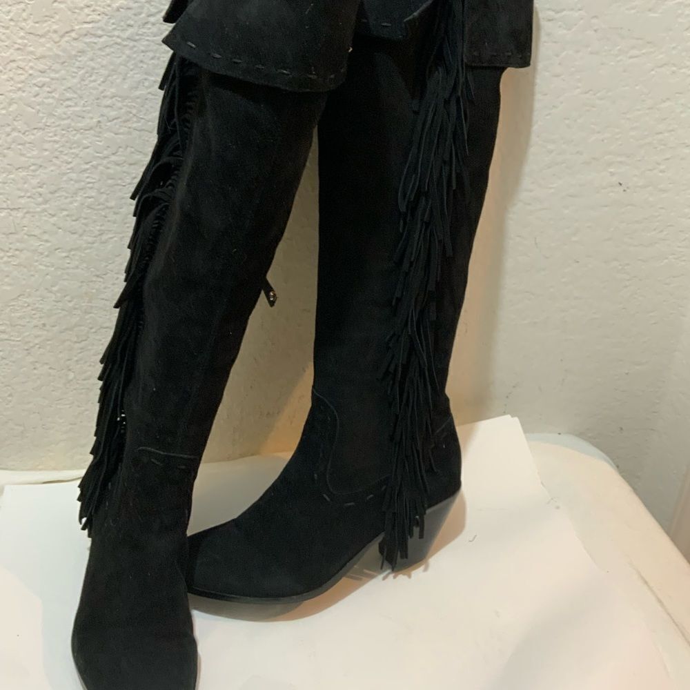 Sam Edelman Louella Over-the-Knee Fringe boots since 8M - Picture 6 of 16
